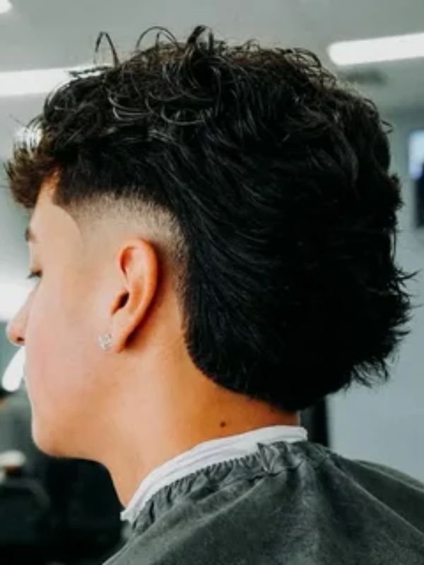 _Burst Fade Mullet for Thin Hair