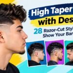 High Taper Fade with Design: 28 Razor-Cut Styles to Show Your Barber