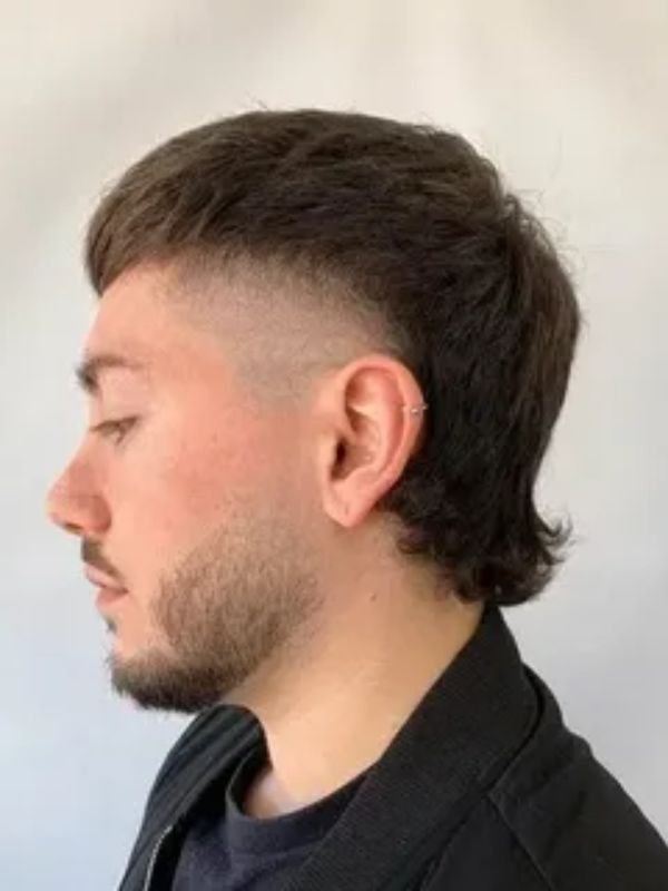Skin Burst Fade Mullet